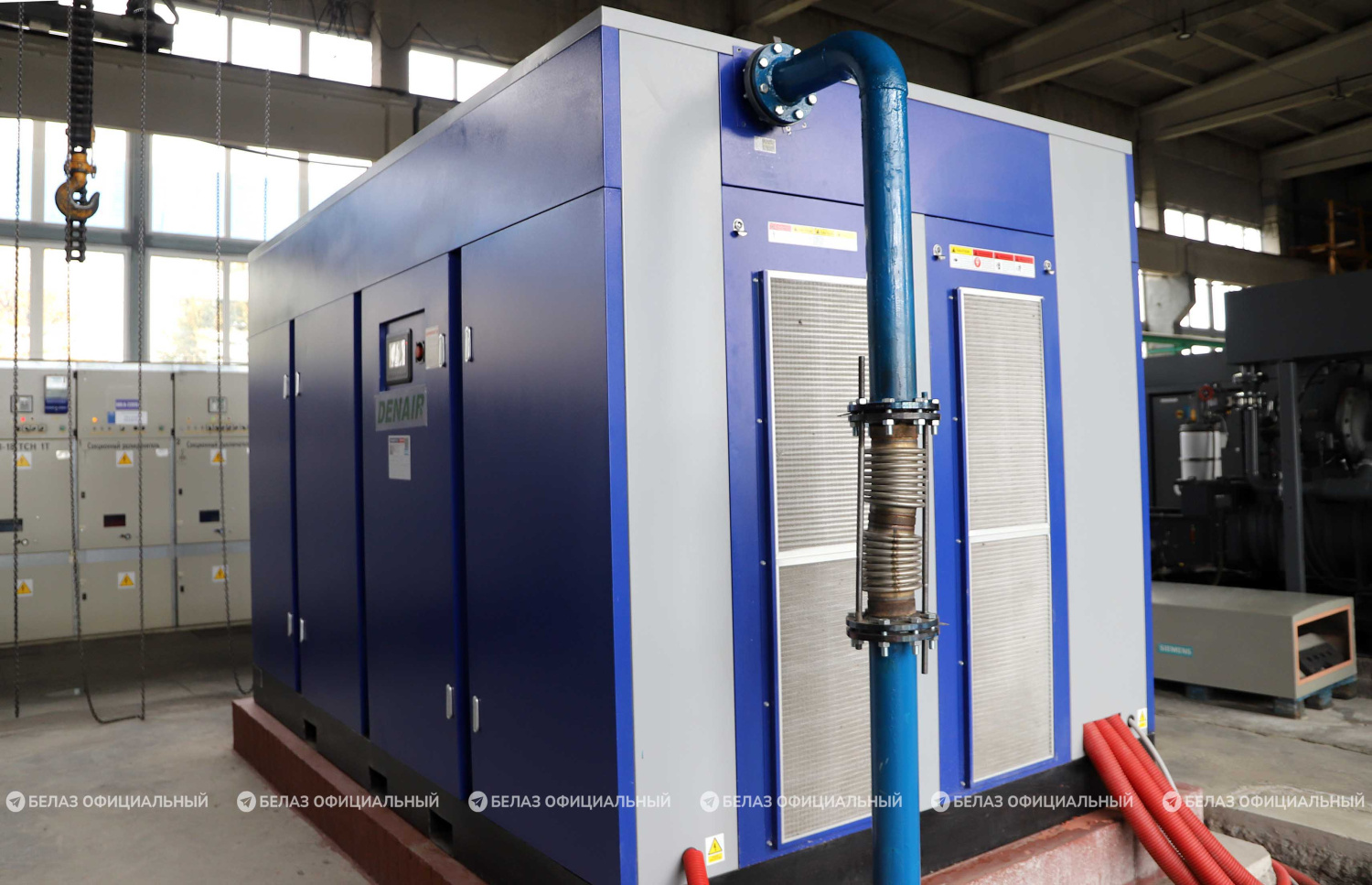 Энергия воздуха: на БЕЛАЗе запущен новый промышленный компрессор Энергия воздуха: на БЕЛАЗе запущен новый промышленный компрессор