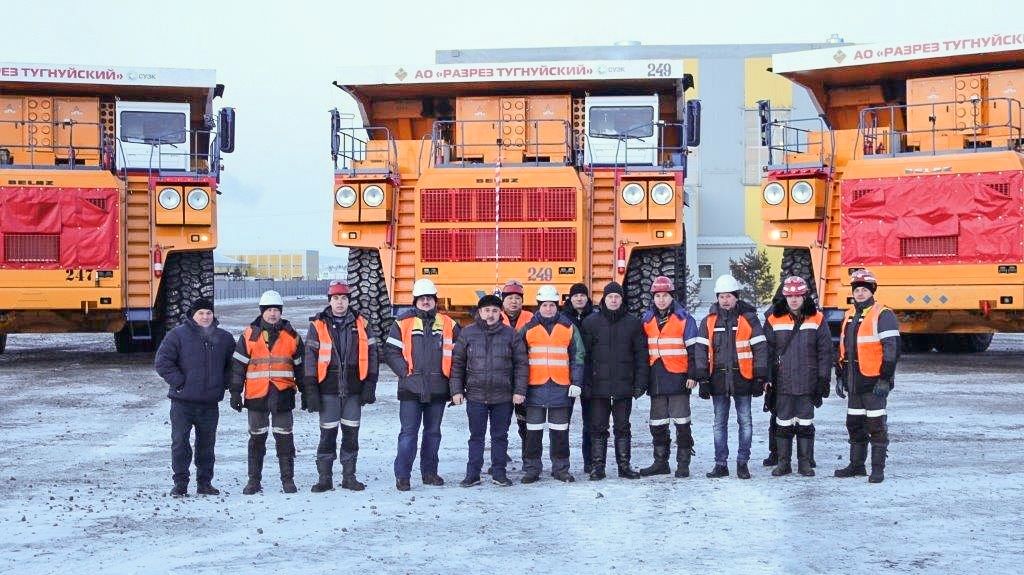 В Тугнуйском разрезе запущены новые 220-тонные «БЕЛАЗы»