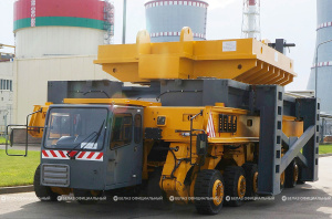 150-тонный тяжеловоз БЕЛАЗ проходит испытания на БелАЭС