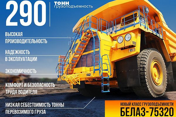 БЕЛАЗ-75320: новый класс грузоподъемности и новые возможности