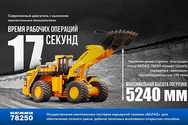 Новая версия погрузчика БЕЛАЗ-78250