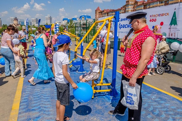 В Красноярске состоялось открытие тренажерной площадки от БЕЛАЗа