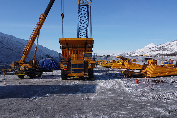 Новая партия самосвалов БЕЛАЗ для ГОК «Павлик» 